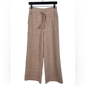 ❗️7 For All Mankind Pants Flare Knit Wide Leg Beige Small Casual